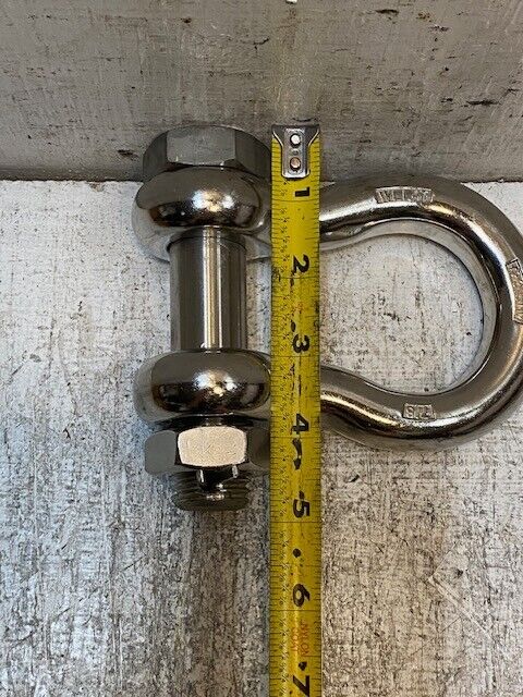 4 Quantity of Industrial Screw Pin Anchor Shackles WLL4T | 316NM | 7/8" (4 Qty)