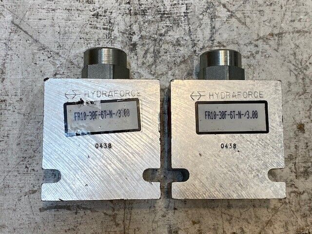 2 Quantity of Hydraforce Valve Cartridges FR10-30F-6T-N-/3.00 | 7024360 (2 Qty)