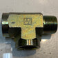 Hydraulic Tee 16 Fitting 33mm Male to 29mm Female 3-1/2" L 2-1/2" W