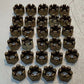 29 Quantity of Spindle Castle Hex Nuts 19mm OD 11mm Thread 14mm Tall (29 Qty)