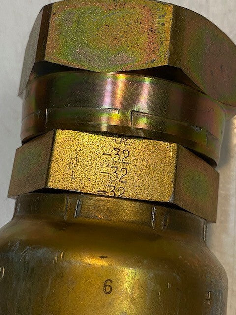Parker 10643 | 32 | Crimp Style Hydraulic Hose Fitting 4-5/8" H 61mm Thread