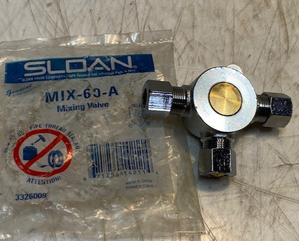 Sloan MIX-60-A Below Deck Manual Mechanical Thermostatic Mixing Valve