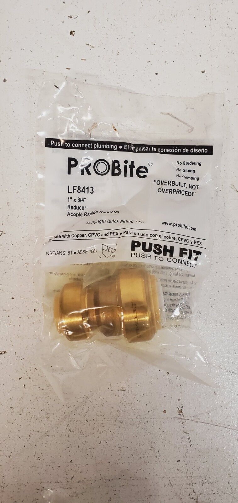 4 Qty of Probite Reducing Coupling 1"x3/4" LF8413 (4 Quantity)