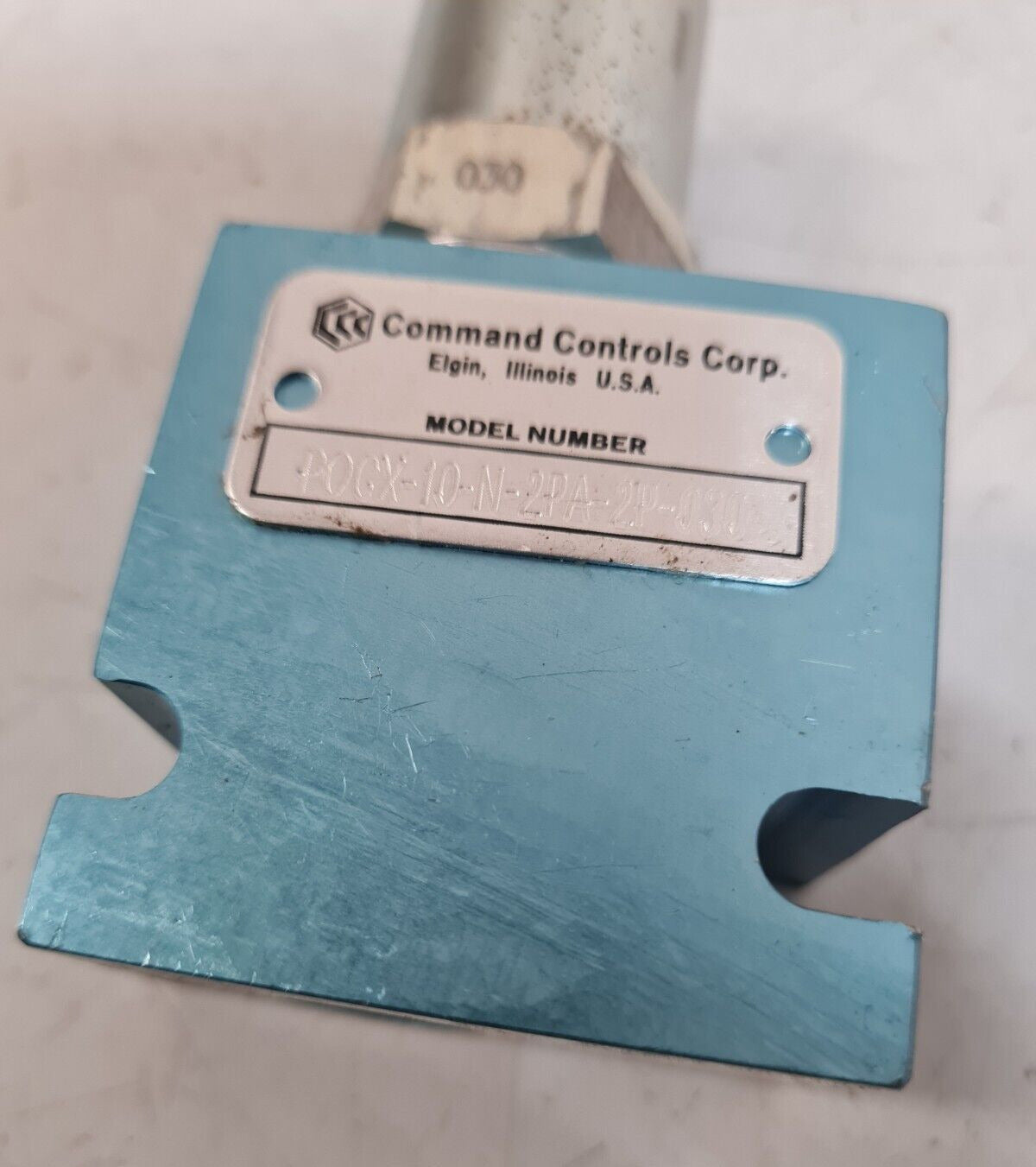 Command Control Corp Pressure Relief Valve POCX-10-N-2PA-2P-030 | 050707