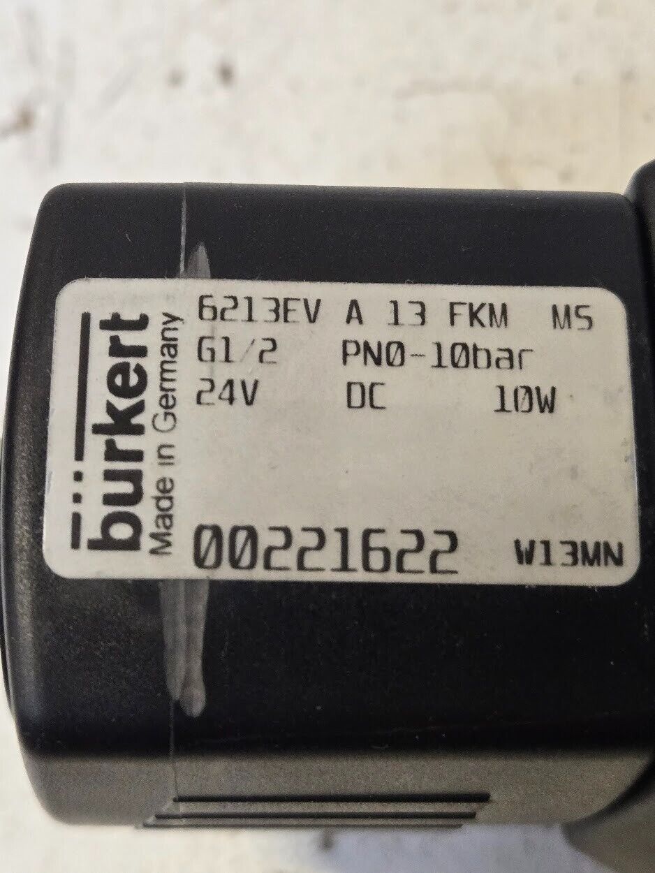 Burkert 6213EV Solenoid Valve | 6213EV G 1/2 24V