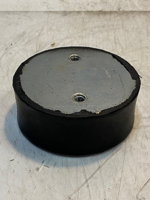 Rubber Buffer 2-Hole 4" OD 1-1/2" Thick 7mm Holes 2x60mm Bolt Pattern