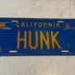 California Hunk License Plate RCA Columbia Pictures Home Video 32523
