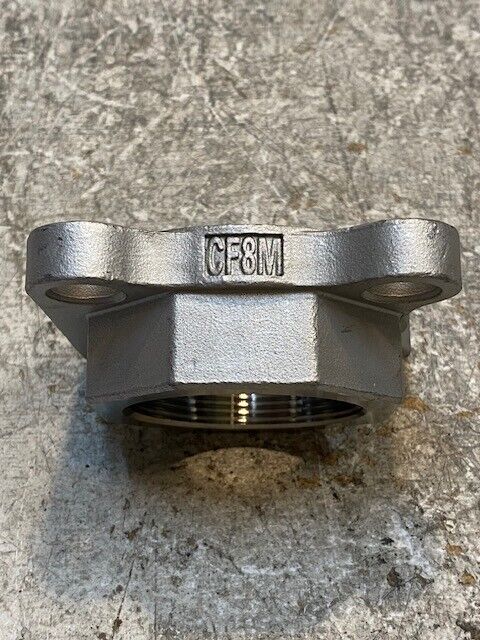 CF8M Forged Flange Pipe Adapter 56mm Bore 76mm Oct OD 15mm Bolt Holes