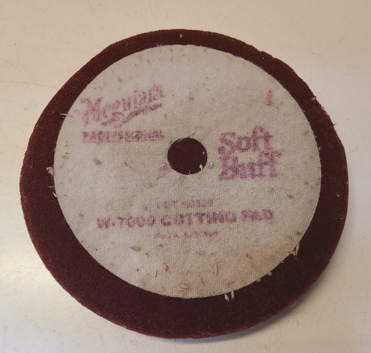 2 Qty. of Meguiar's Soft Buff 8" Red Velcro Foam Cutting Pads W-7000 (2 Qty)