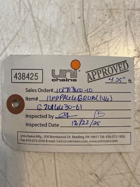 2 Qty of Uni Chains Habasit Plastic Conveyor Belts 11PPPA666RUB 68" x 51" -2 Qty