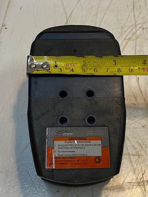 Chicago Electric Power Tool Battery Charger for 65949 18V Drill 1700mAh 18V