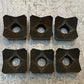 6 Quantity of Buncher Saw Forestry Stump Cutter Teeth 2-1/4" 23mm Bore (6 Qty)