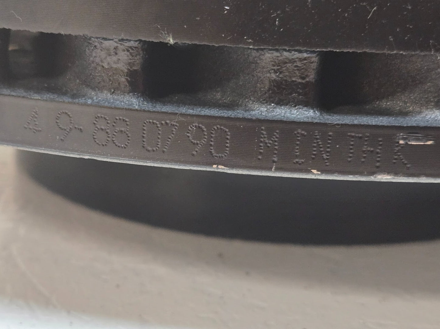 Drilled Brake Rotor 4 9-88 07 90 | 5x4.5in Bolt Pattern 11 9/16" Diameter