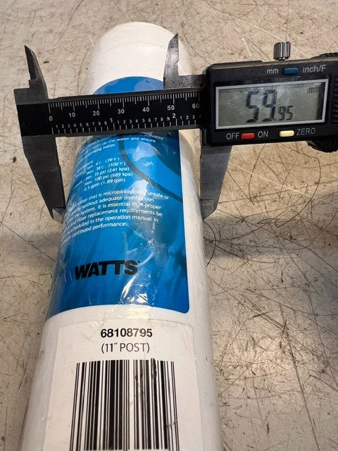 Watts Quick-Change 11" Post Carbon Water Filter 68108795 Drinking System