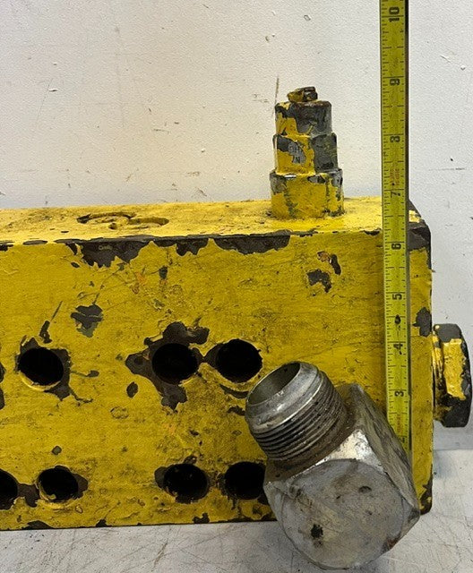 Hydraulic Control Manifold Block Assembly Dual Cartrigde Relief Valves