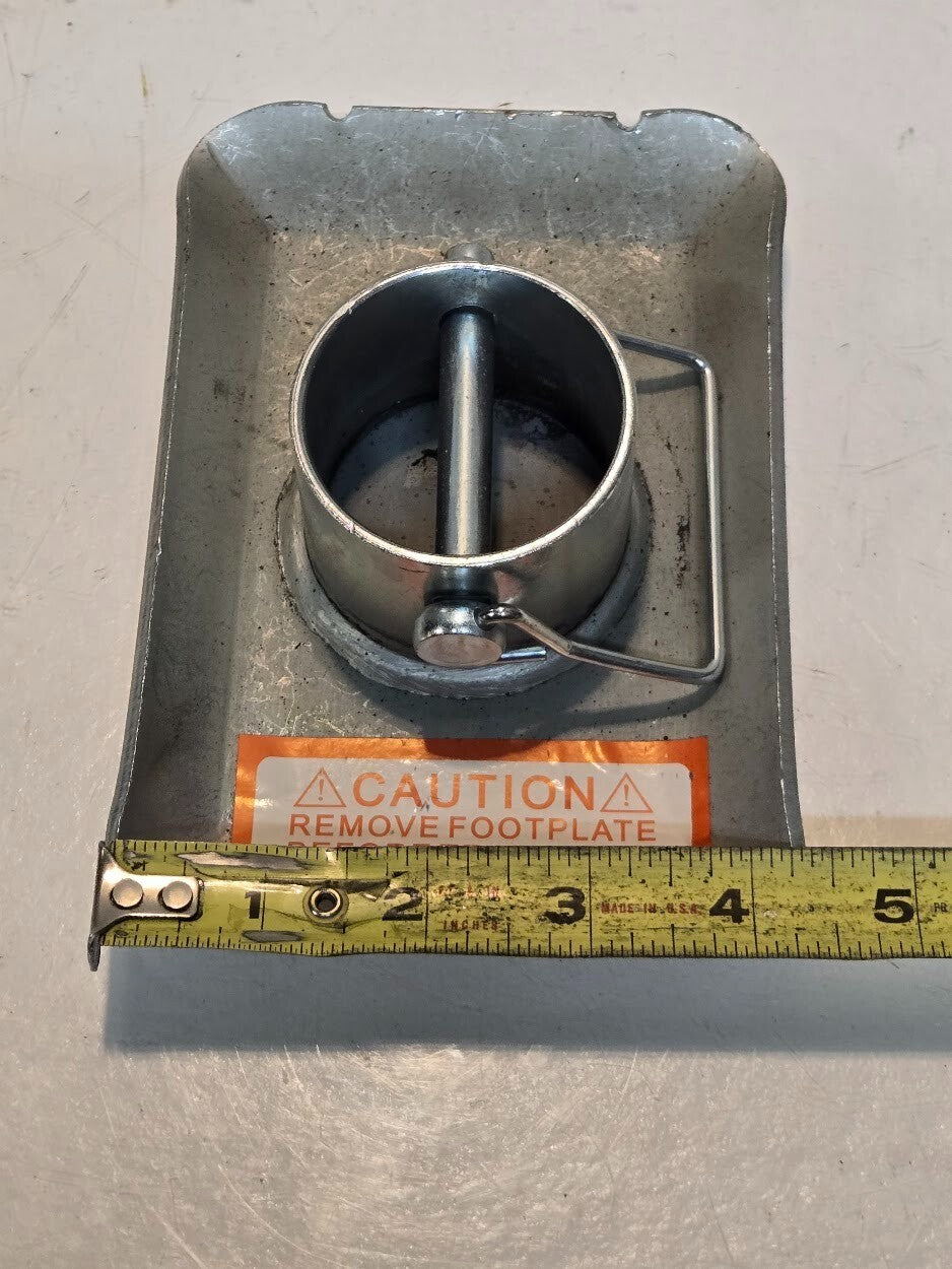 4 Quantity of Trailer Jack Feet 6-1/4"x4-1/4" for 2" Tube for Curt 28272 (4 Qty)