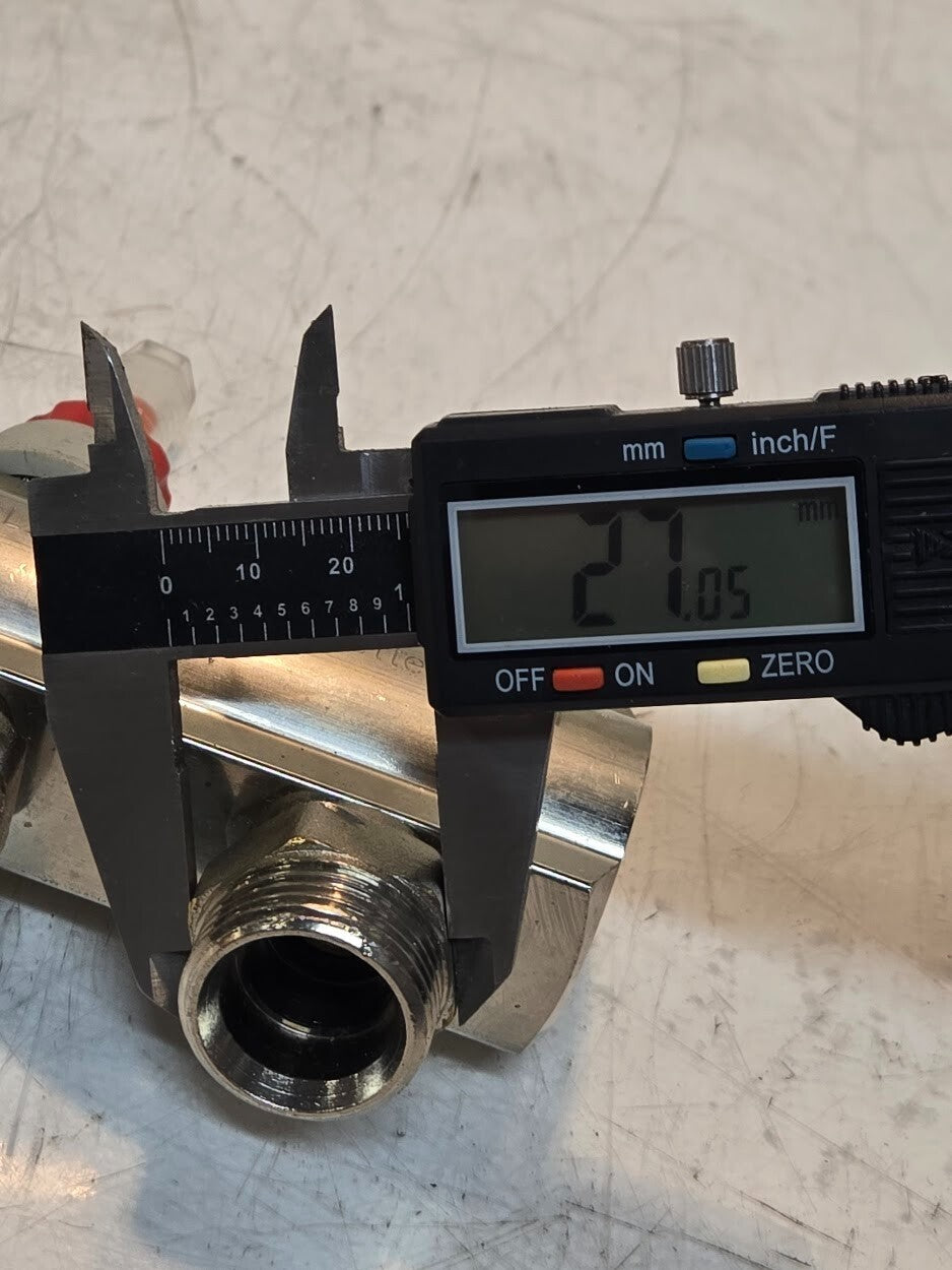 ICMA 2 Circuit Manifold with Flowmeters | ICMA-Italy | 1" Manifold | 3/4" Inlets