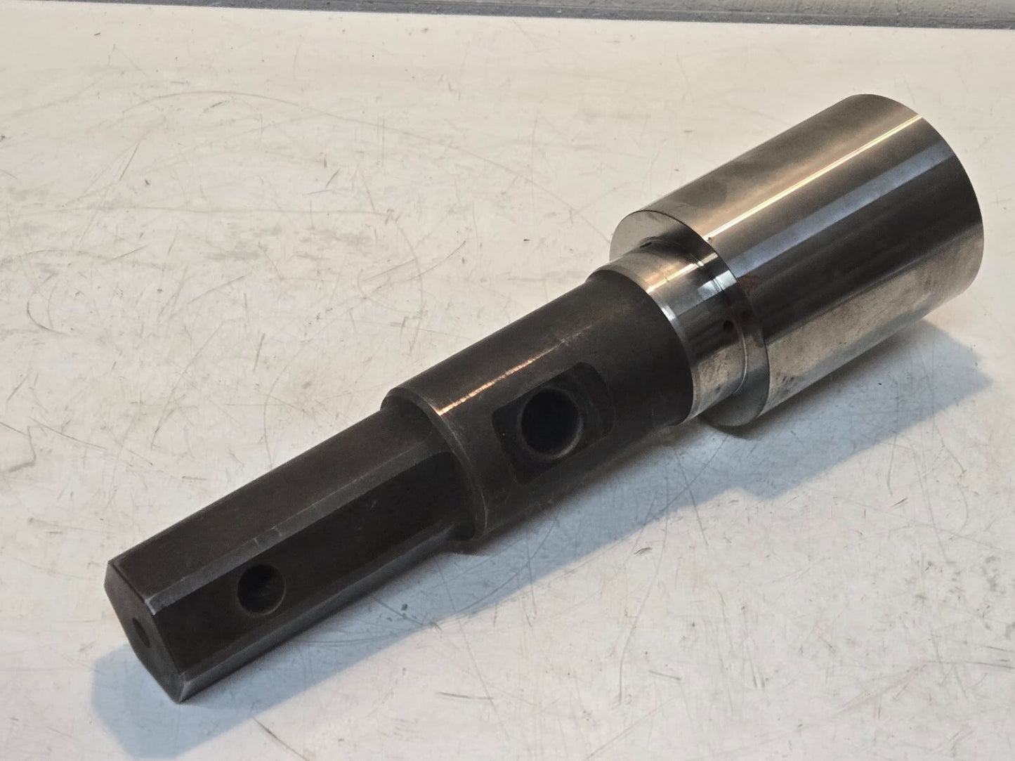 Shaft Adapter 2-1/4" 16 Spline to 2 inch Hex | 14-3/4" Long 3-3/4" Diameter