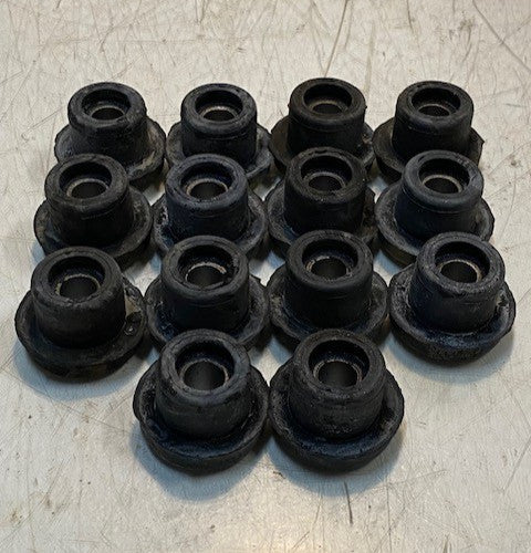 14 Quantity of Rubber Bushings 1-5/8" Dia 1-1/2" Tall 13mm Bore (14 Quantity)