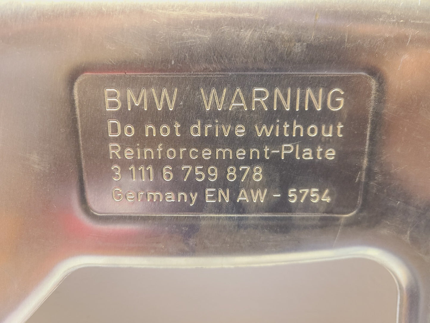 BMW Reinforcement Plate 31116759878 | EN AW-5754