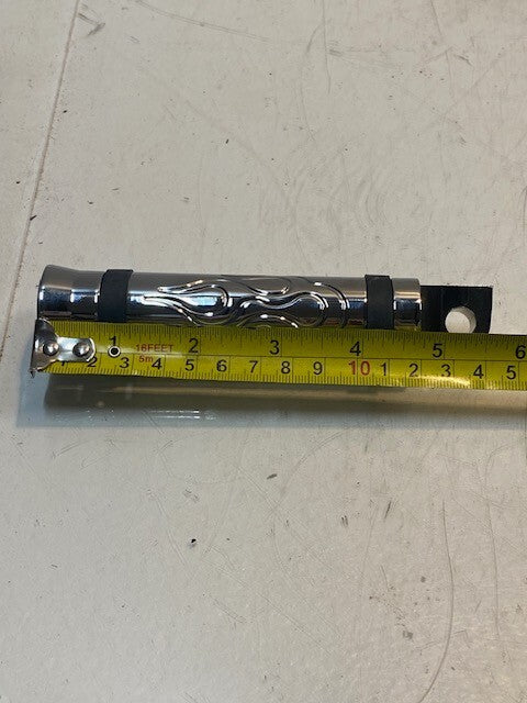 1 Motorcycle Flame Style Foot Peg 5-5/8" Long 28mm Diameter 9mm Hole