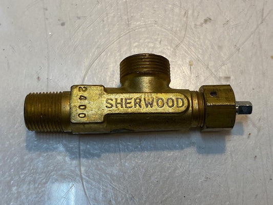 Sherwood 2400 Acetylene Cylinder Compression Gas Valve S10 | 18mm & 23mm Thread