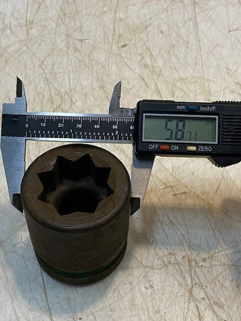 Williams 7-838 1-3/16" 8-Point Impact Socket 2-1/2" Long 59mm Outside Diameter