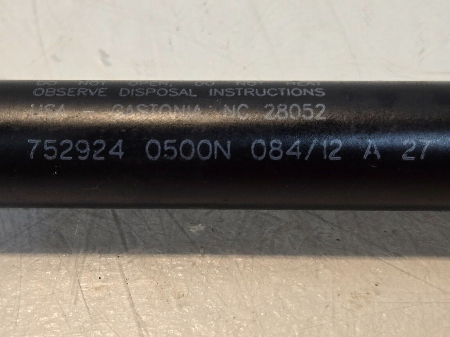 Stabilus Lift-O-Mat Gas Spring 752924 0500N 084/12 A 27 | 20" Long 18mm Diameter