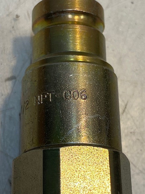 Holmbury M-A9 1/2 NPT-C06 Flat Face Hydraulic Coupler