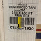 3 Boxes of Central Reinforced Tape 27 Rolls 3inx450ft Grade 260 & 235 72mmx450ft