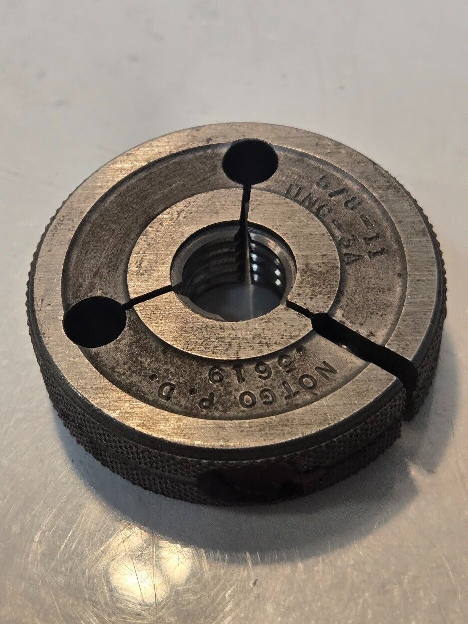 NoGo Thread Ring Gauge 5/8"-11 UNC-3A NOTGO P.D. .5619 | Saturn R 00625N SM1