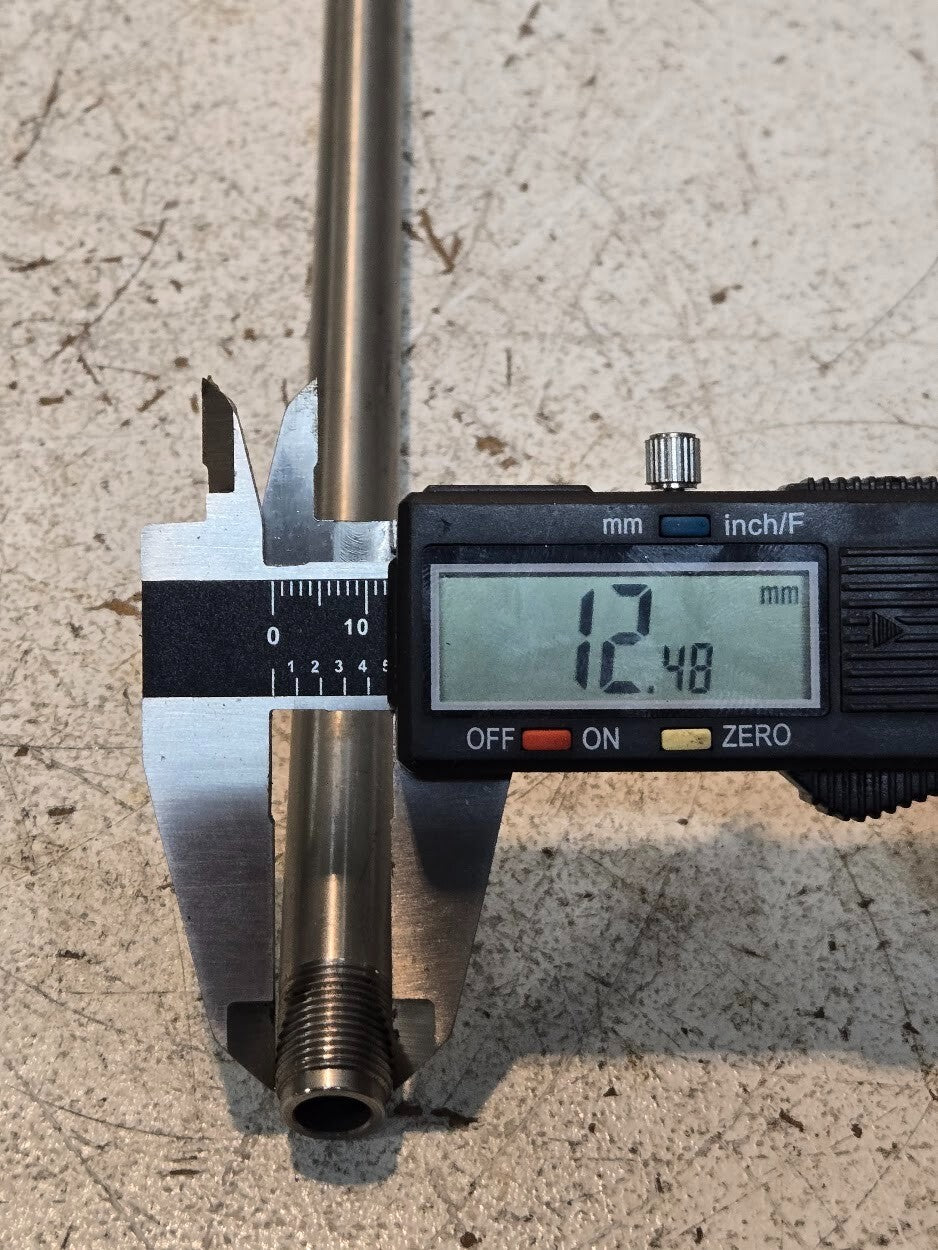 Harris 2393-3F 15" Stainless Steel Tip Tube