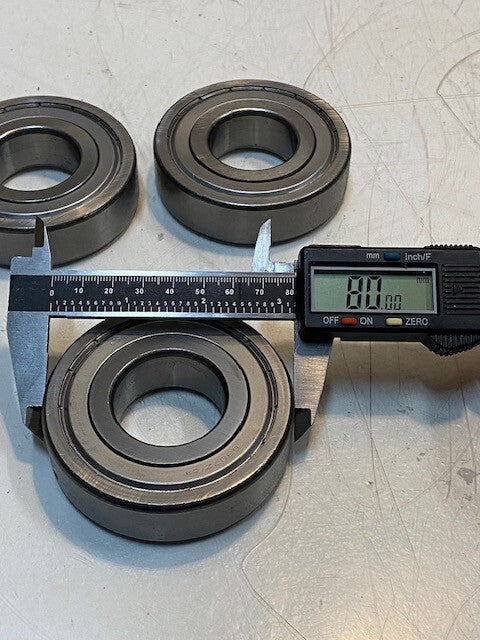 3 Quantity of Enduro 6307Z/C3 Ball Bearings 80mm OD 34mm Bore (3 Quantity)