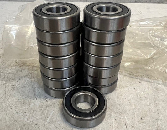 15 Quantity Ball Bearings 6204-2RSC3 Double Rubber Sealed Replacements (15 Qty)