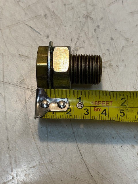 14 Qty of Hydraulic Hex Nut Bolt Fittings 1-3/8" L 19mm Thread 25mm Hex (14 Qty)