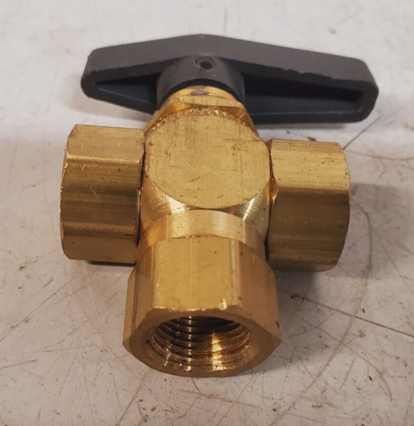 1/2" Female NPT Panel Mount Diverting Brass Valve