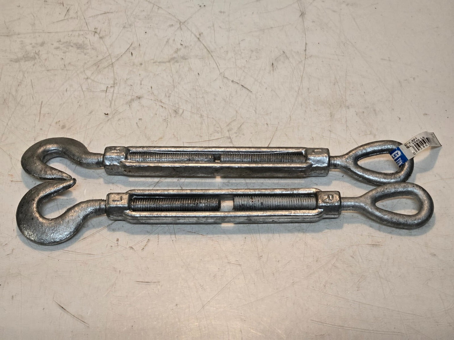 2 Quantity of Stanley National Hardware N177-501 Turnbuckles 1/2"x6" (2 Qty)
