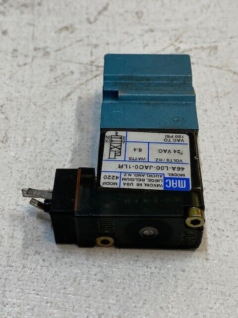 MAC Solenoid Valve 46A-L00-JAC0-1LR, 24VAC, 5.4W, 120Psi