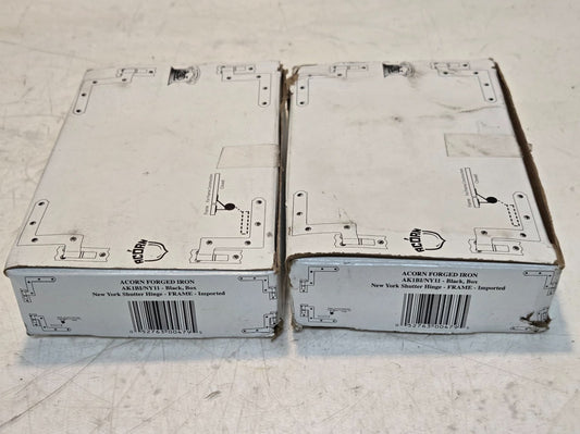 2 Quantity of Acorn New York Shutter Hinges AK1BI | NY11 | 052763004795 (2 Qty)
