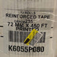 3 Boxes of Central Reinforced Tape 27 Rolls 3inx450ft Grade 260 & 235 72mmx450ft