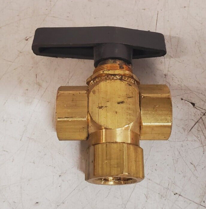 1/2" Female NPT Panel Mount Diverting Brass Valve