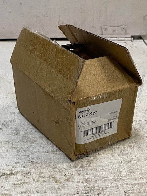 10 Packs of 10 National N118-927 V2012 Screw Eyes #112 1-1/8" (100 Pieces)