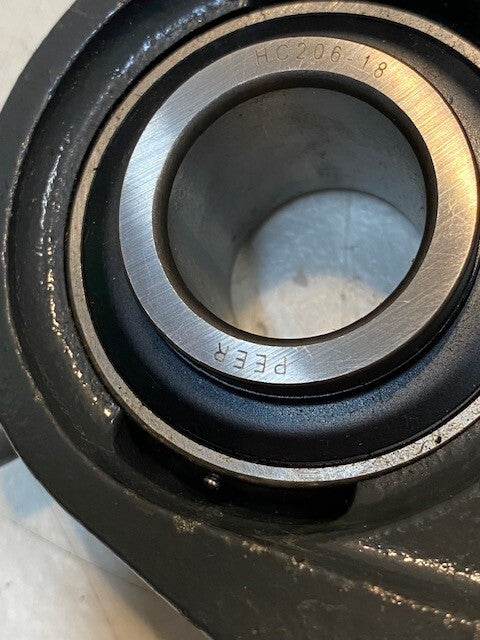 2 Quantity of Peer LP206 Flange Bearings w/ Insert Bearings HC206-18 (2 Qty)