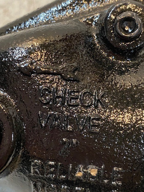 Reliable 2" Swing Check Valve w/ 1/2" Drain Model G 300 Psi 143V Listed