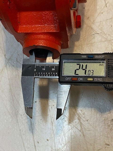 Wesco Industrial Hand-Operated Red Rotary Drum Transfer Pump Section Piece
