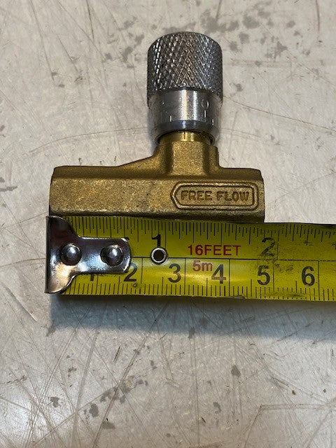 Parker Schrader Bellows 3371001 Brass Flow Control Valve 1/4" 250psi