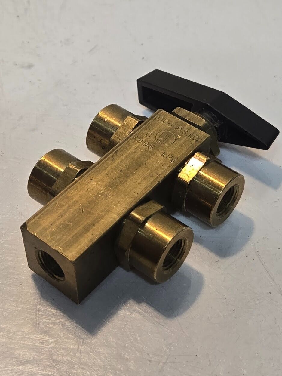 ABCO Kantleak 5 Port Stack Valve for Freon 134a | 12 500 502 22 404a 410A | 1/8"