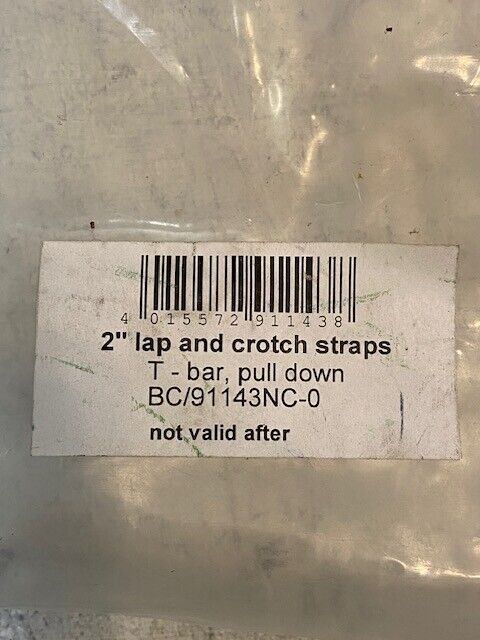 T-Bar Pull Down 2" Lap & Crotch Straps BC/91143NC-0