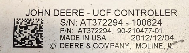 John Deere UCF Controller Vehicle Control Unit AT372294 Electronic Control