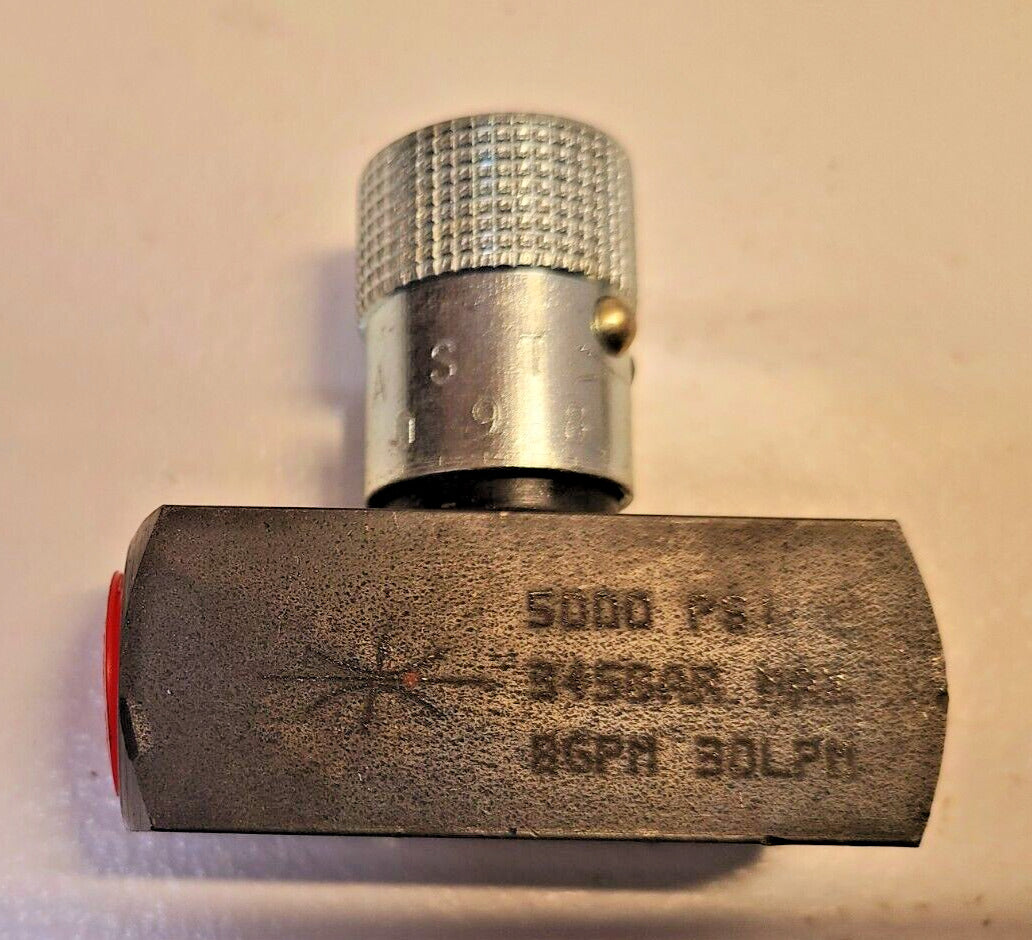 DMIC Needle Valve NV2H-0375N | 5000 PSI 345 BAR MAX BGPM 30LPM